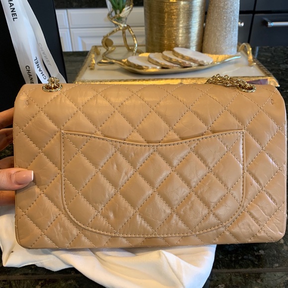 ❌Sold❌Chanel beige quilted ghw 226 reissue double - Picture 3 of 11